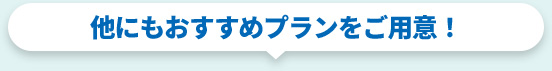 他にもおすすめプランをご用意！