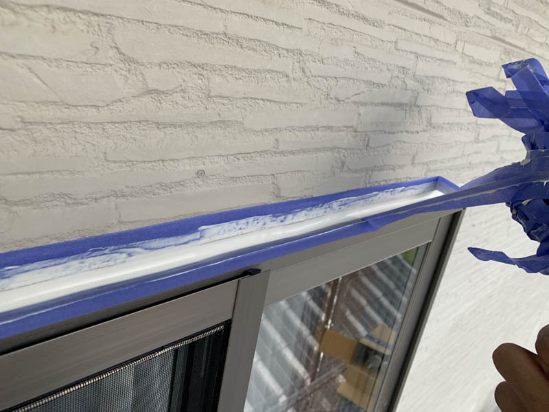 ヘラ押さえした様子です。