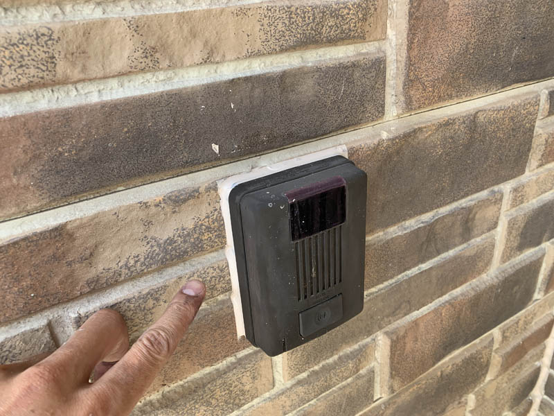 インターホンまわりを完了しました。