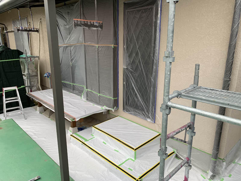 養生後の様子です。