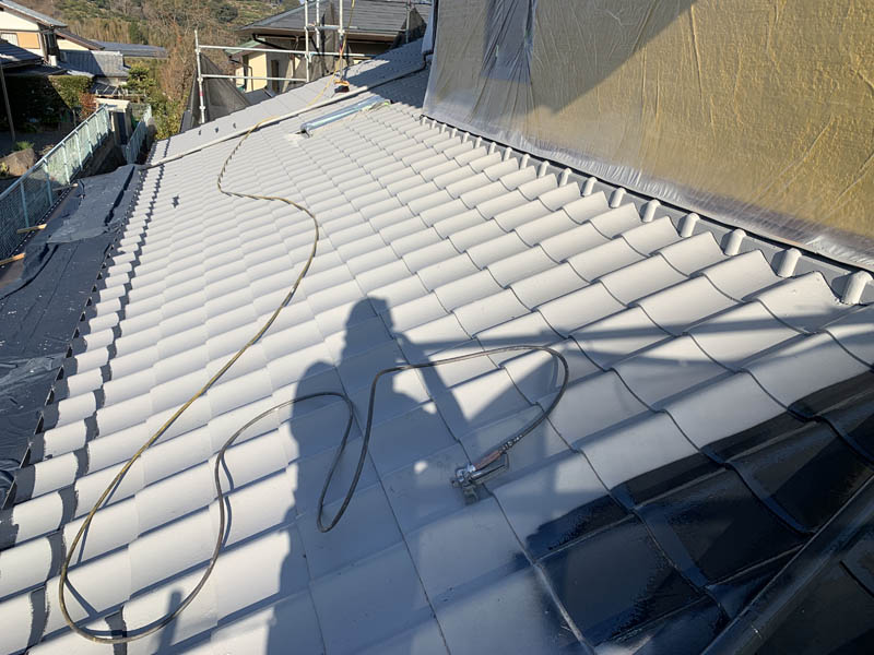 下塗り後の様子です。