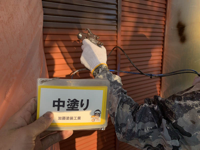 戸袋：雨戸の様子です。