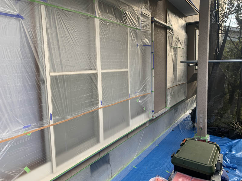 養生の様子です。