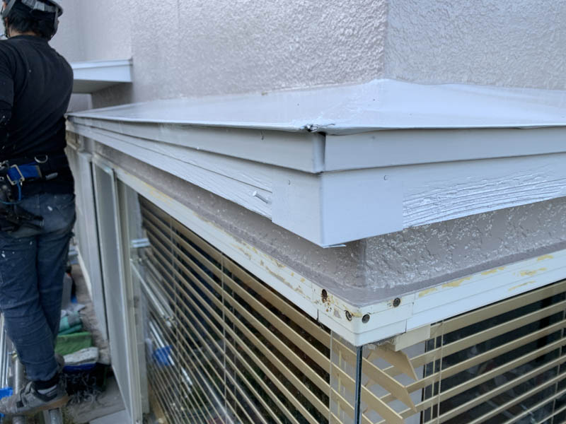 もう雨や紫外線で傷むことはありません。こういった工法は弊社の強みでもあります。