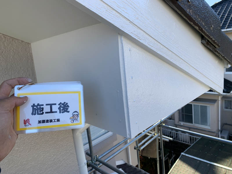 施工後の様子です。隙間も埋めて下地を塗膜でコーティングしましたのでもう大丈夫です。