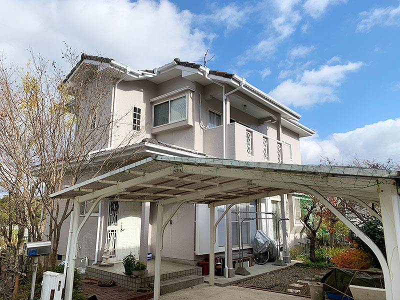 施工後の様子です。正面からです。