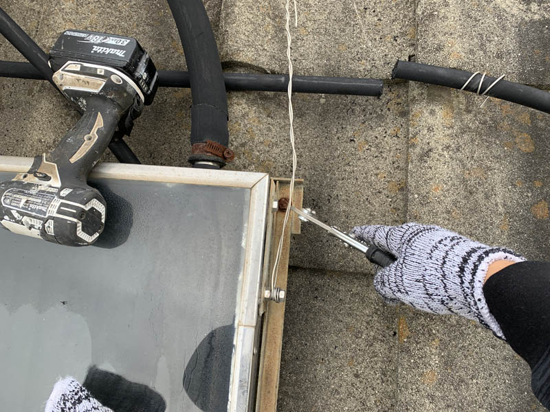 天日を撤去しました。