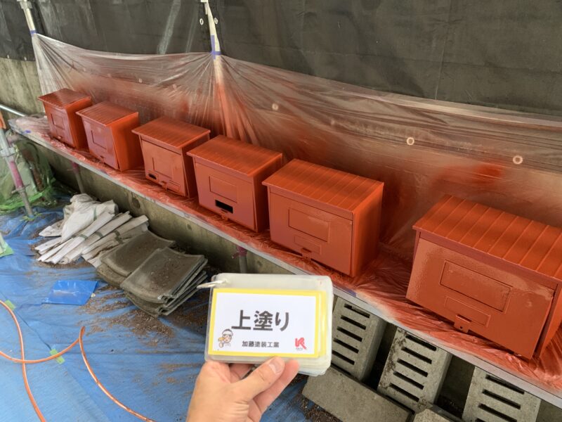 上塗り状況です。蘇りました。