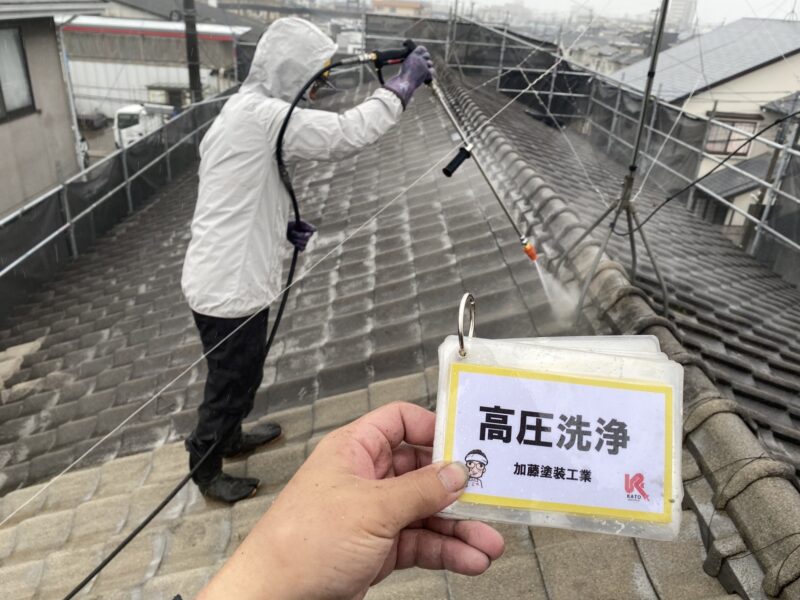 高圧洗浄状況です。