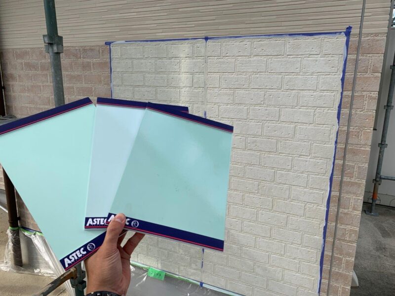 試し塗り完了、