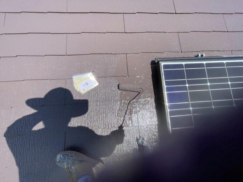 上塗り状況です。