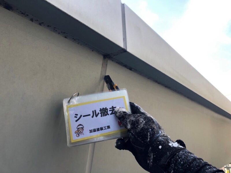 シール撤去状況