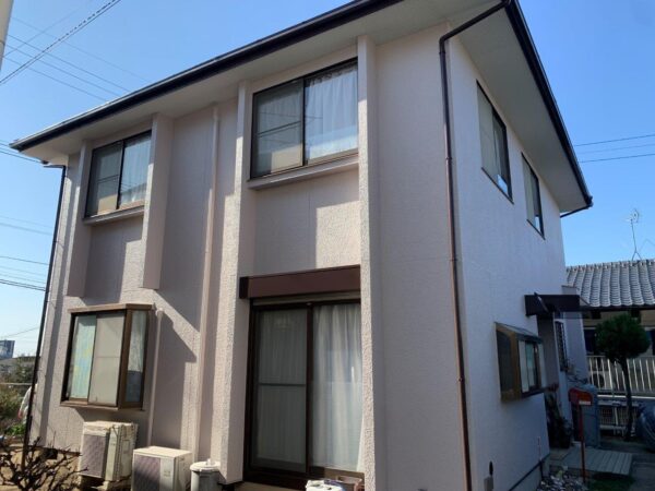 熊本市東区　外壁の褪色を超低汚染リファインで蘇生｜屋根フッ素塗料リノベーション事例