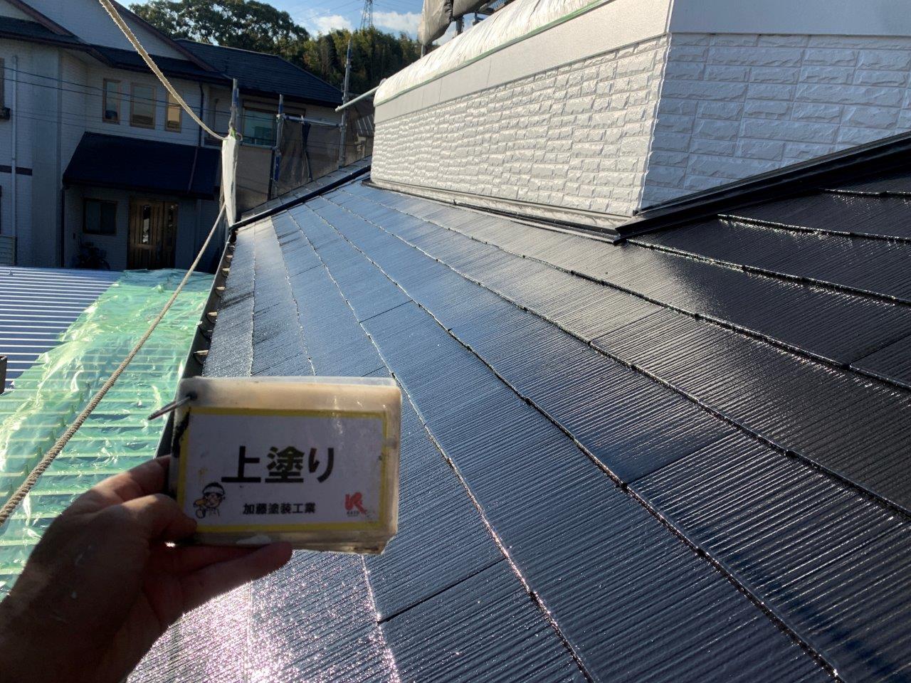 熊本市北区鶴羽田M様邸　フッ素塗料で屋根を塗りました。