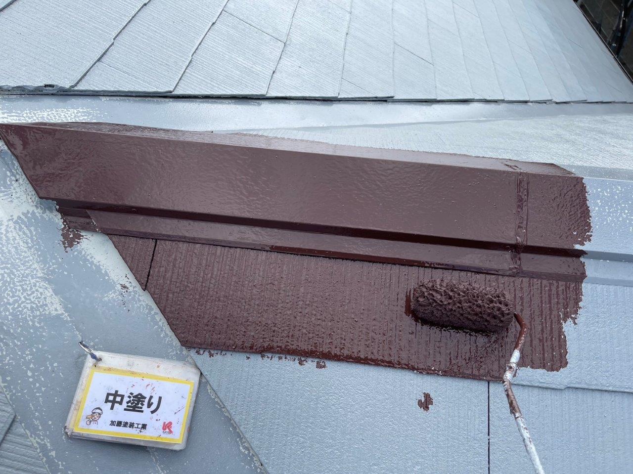 山鹿市屋根塗装工事　ラジカルシリコン塗料で施工しました。