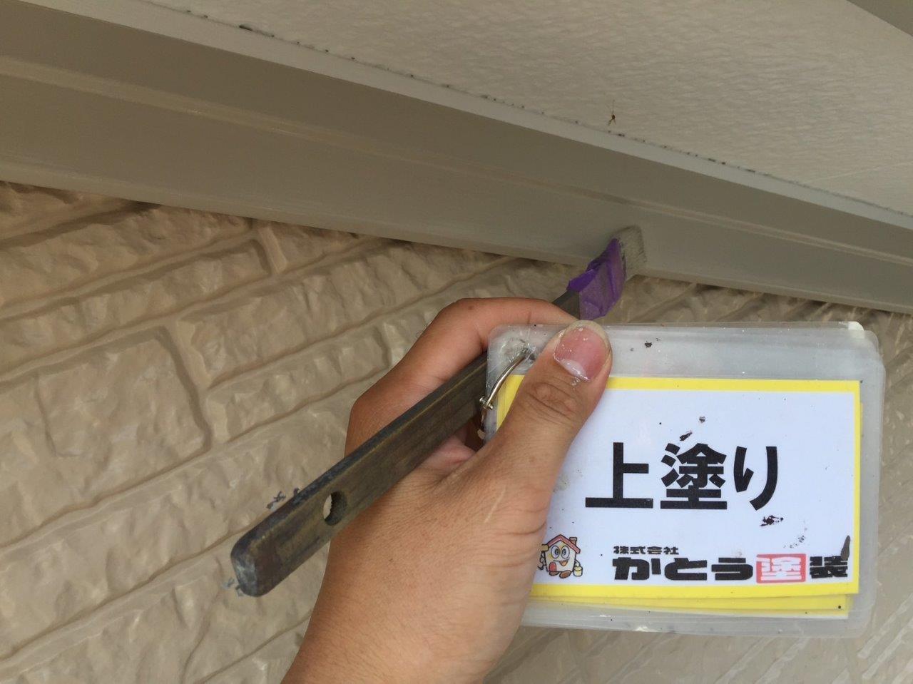 熊本ダイワハウス外壁塗装，４Fフッ素塗料で鉄部を塗装しました。