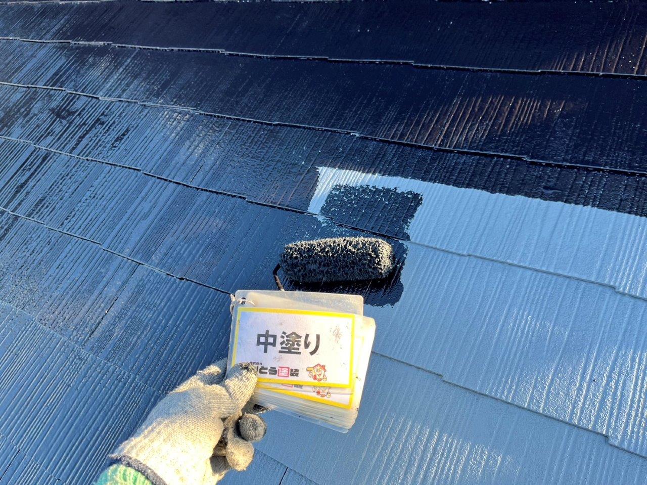 宇土市O様邸外壁塗装，カラーベスト屋根をアステックペイントのスーパーシャネツサーモフッ素で塗装しました。