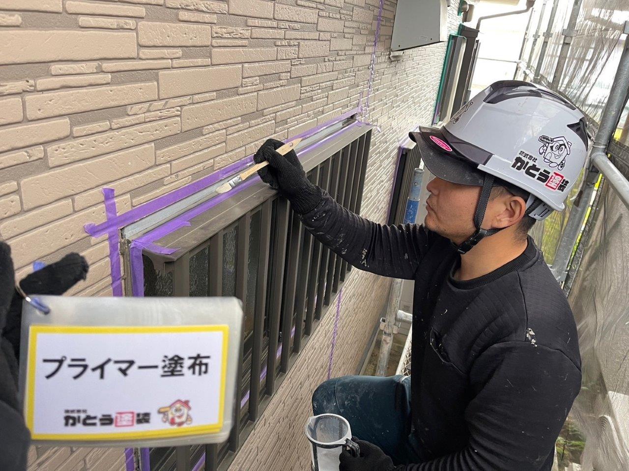 熊本市北区U様邸外壁塗装，シーリング工事をおこないました。