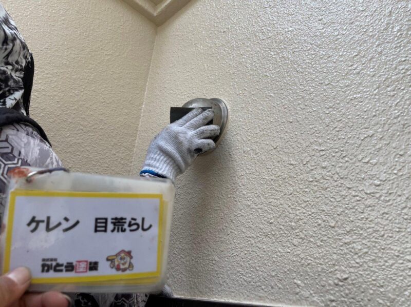 換気ダクトのケレンの様子です。