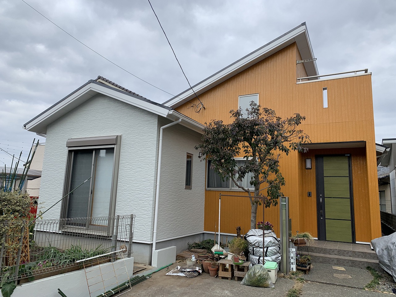 熊本市北区W様邸外壁塗装，無機フッ素塗料で長持ちするように施行いたしました。