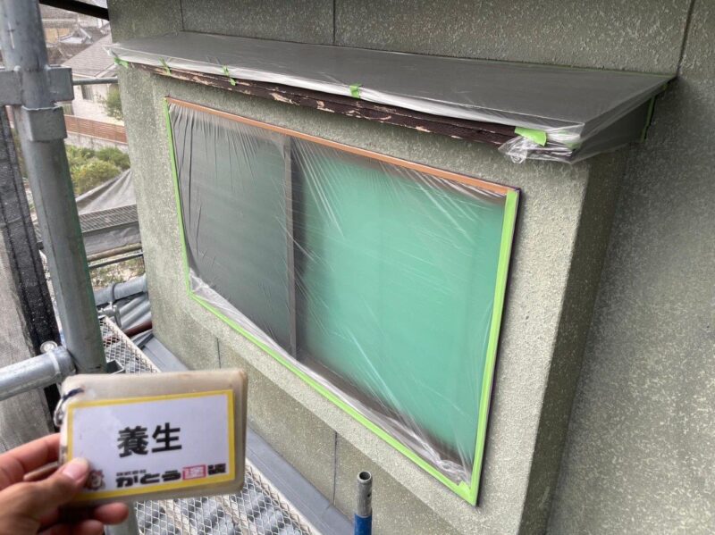 養生の様子です。