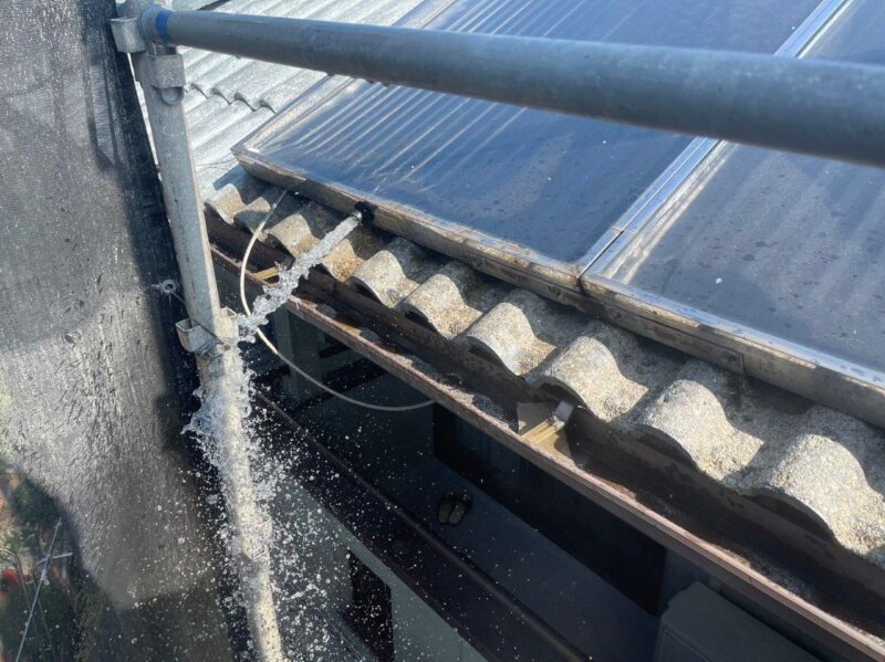 水が溜まっていました。