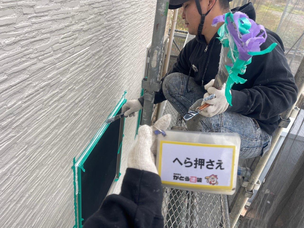 熊本市北区清水Ｆ様邸外壁塗装，シーリング工事をおこないました。