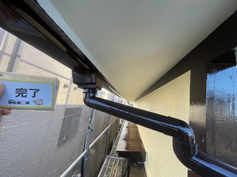 軒天と雨どいのお写真です。