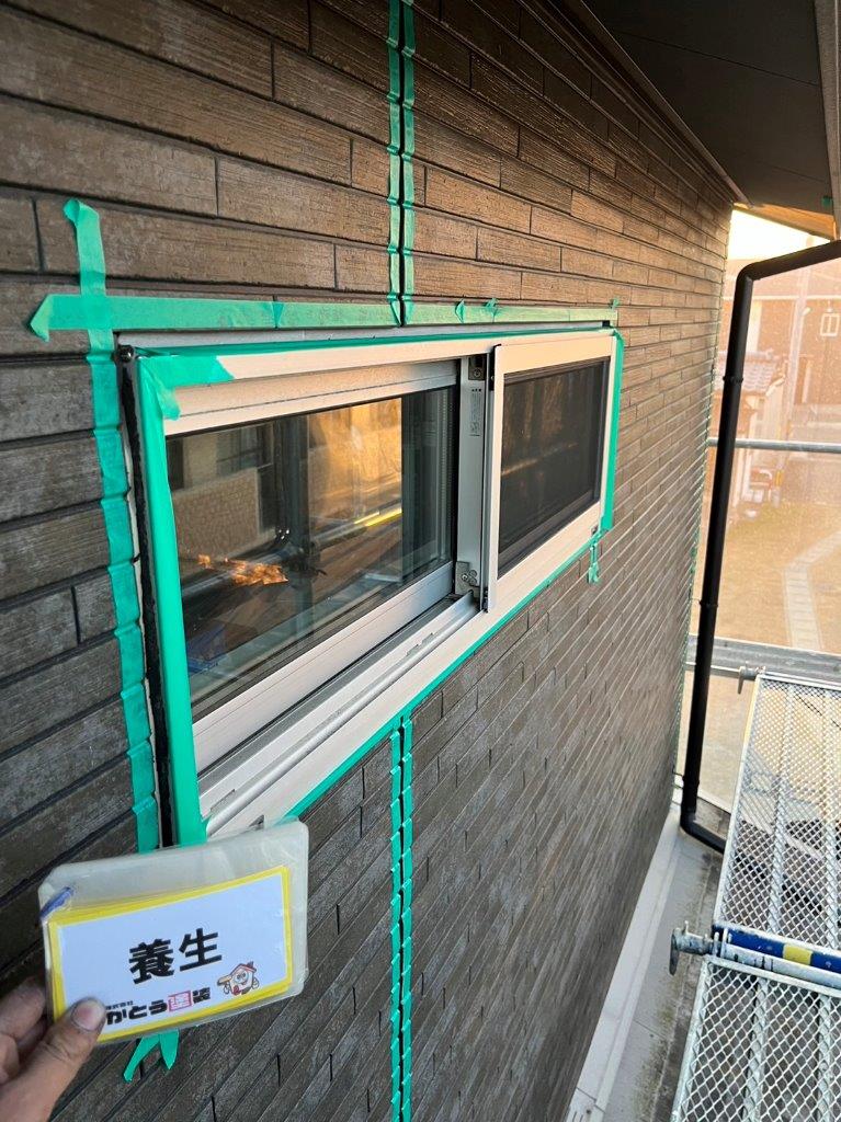 熊本市北区S様邸外壁塗装、シーリング工事をおこないました。