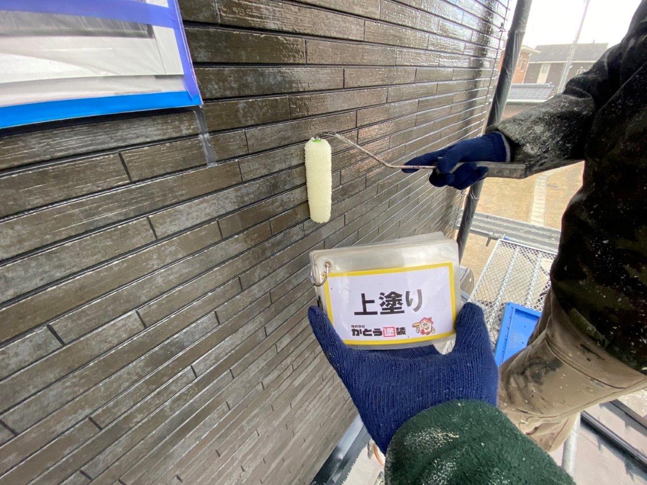 熊本市北区外壁塗装,クリアー塗装と屋根を無機フッ素塗料で塗装しました。