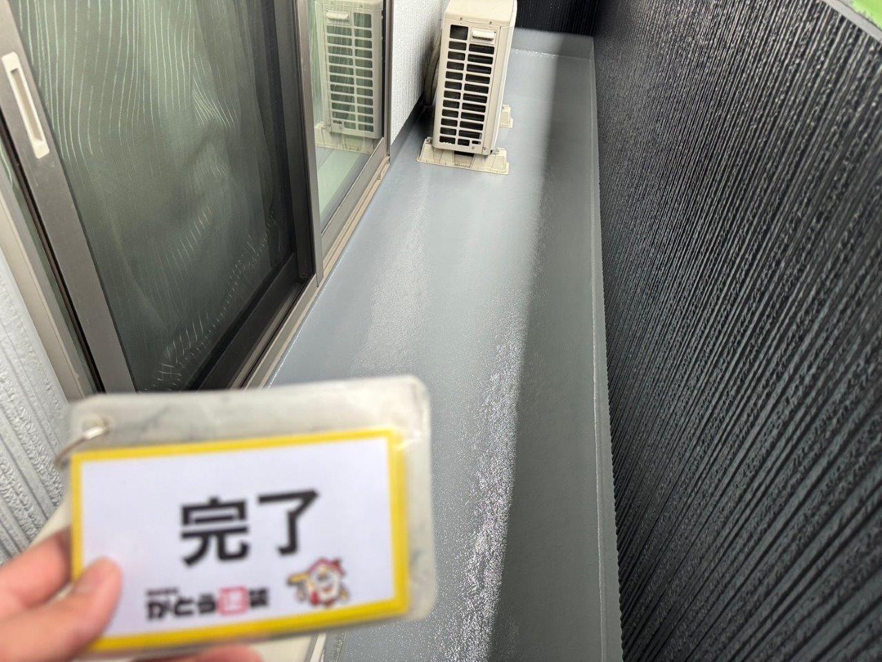 熊本市北区龍田T様邸外壁塗装，防水塗装をおこないました。