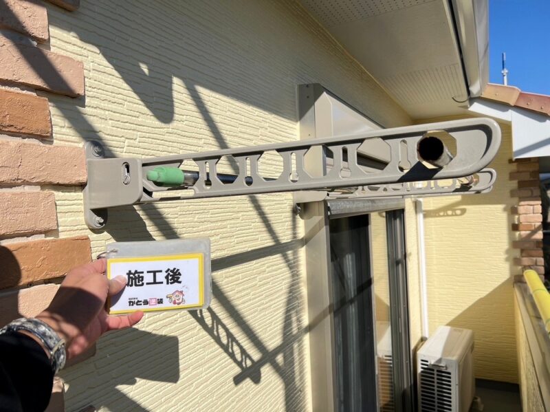 洗濯物干しのお写真です。細部まできっちりと塗装しています。