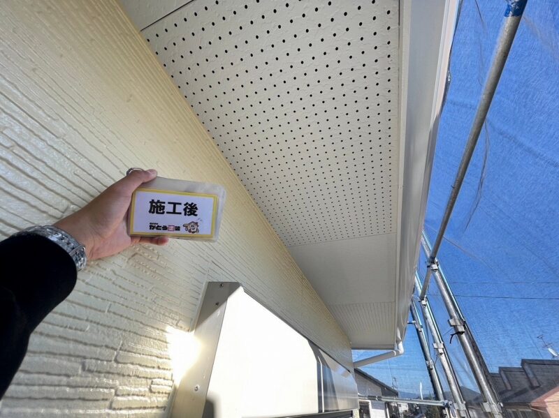 軒天のお写真です。