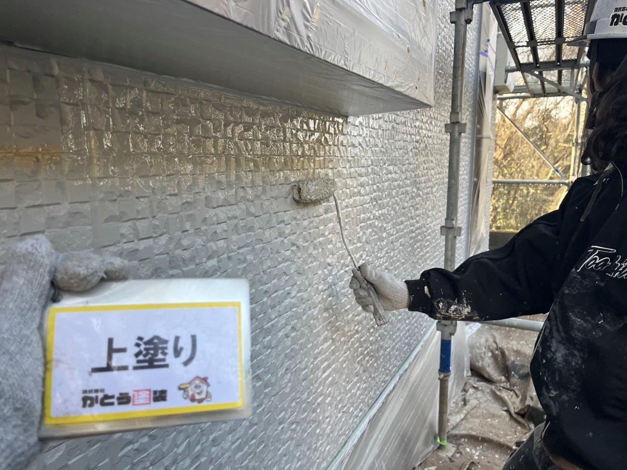 熊本市北区龍田Ⅿ様邸外壁塗装，４Fフッ素塗料で外壁を塗装しました。