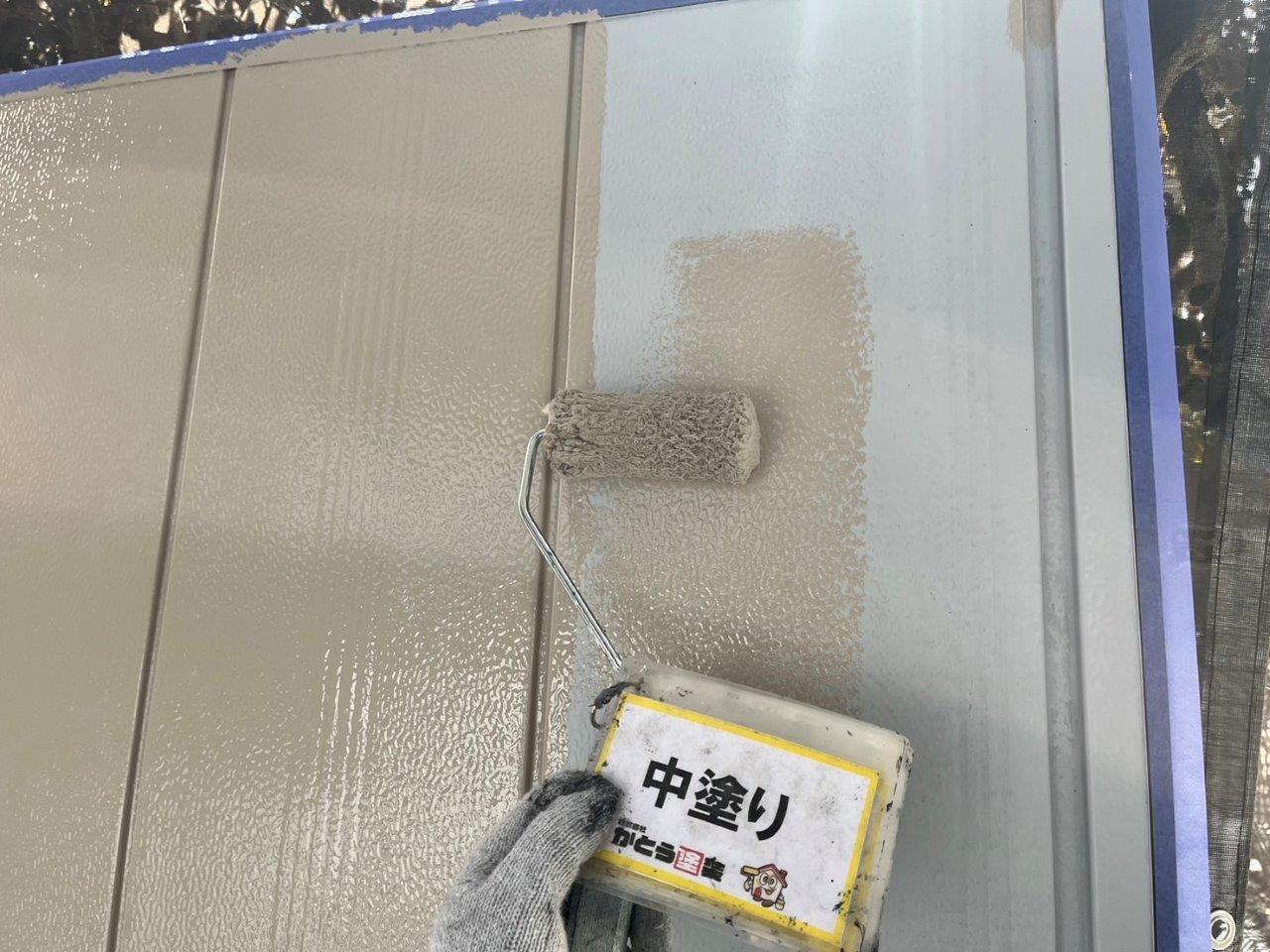 熊本市東区クリアー塗装，雨戸塗装　水切り塗装をおこないました。