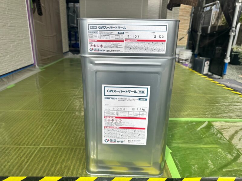外壁の使用塗料です。