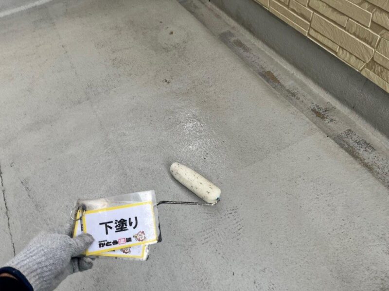 下塗り状況です。