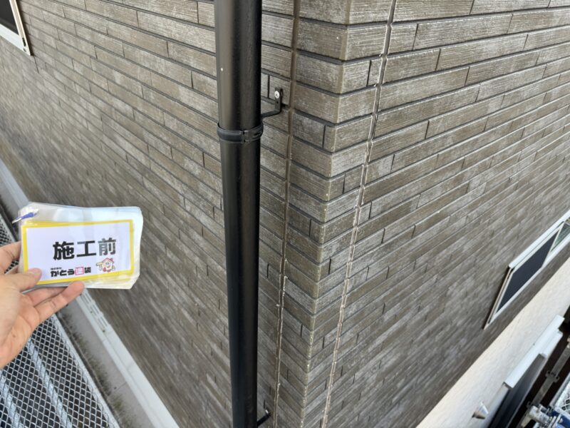 施工前の雨樋のお写真です。<br />