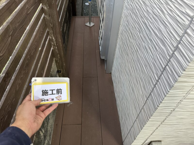 施工前のウッドデッキのお写真です。