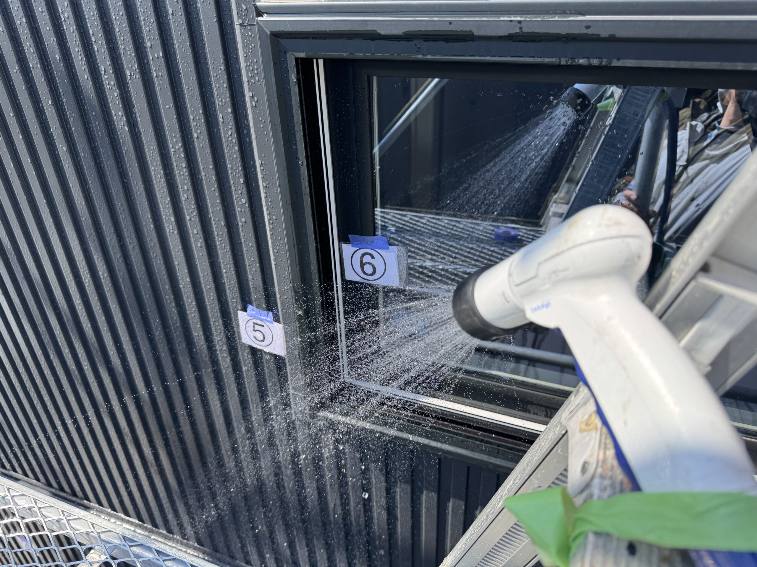 熊本市北区散水調査，雨漏り調査をおこないました