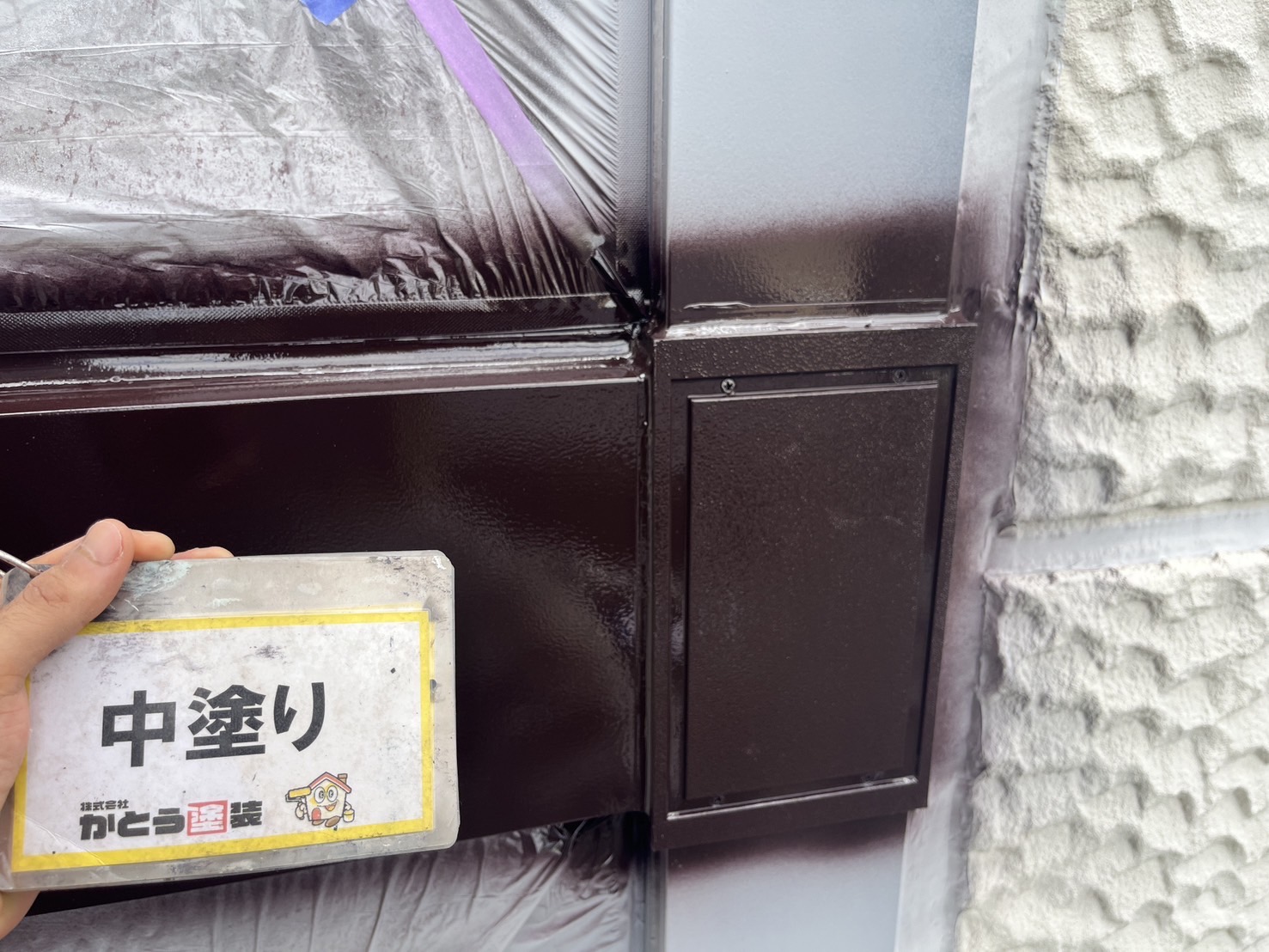 熊本市東区N様邸外壁塗装，付帯部の塗装をおこないました