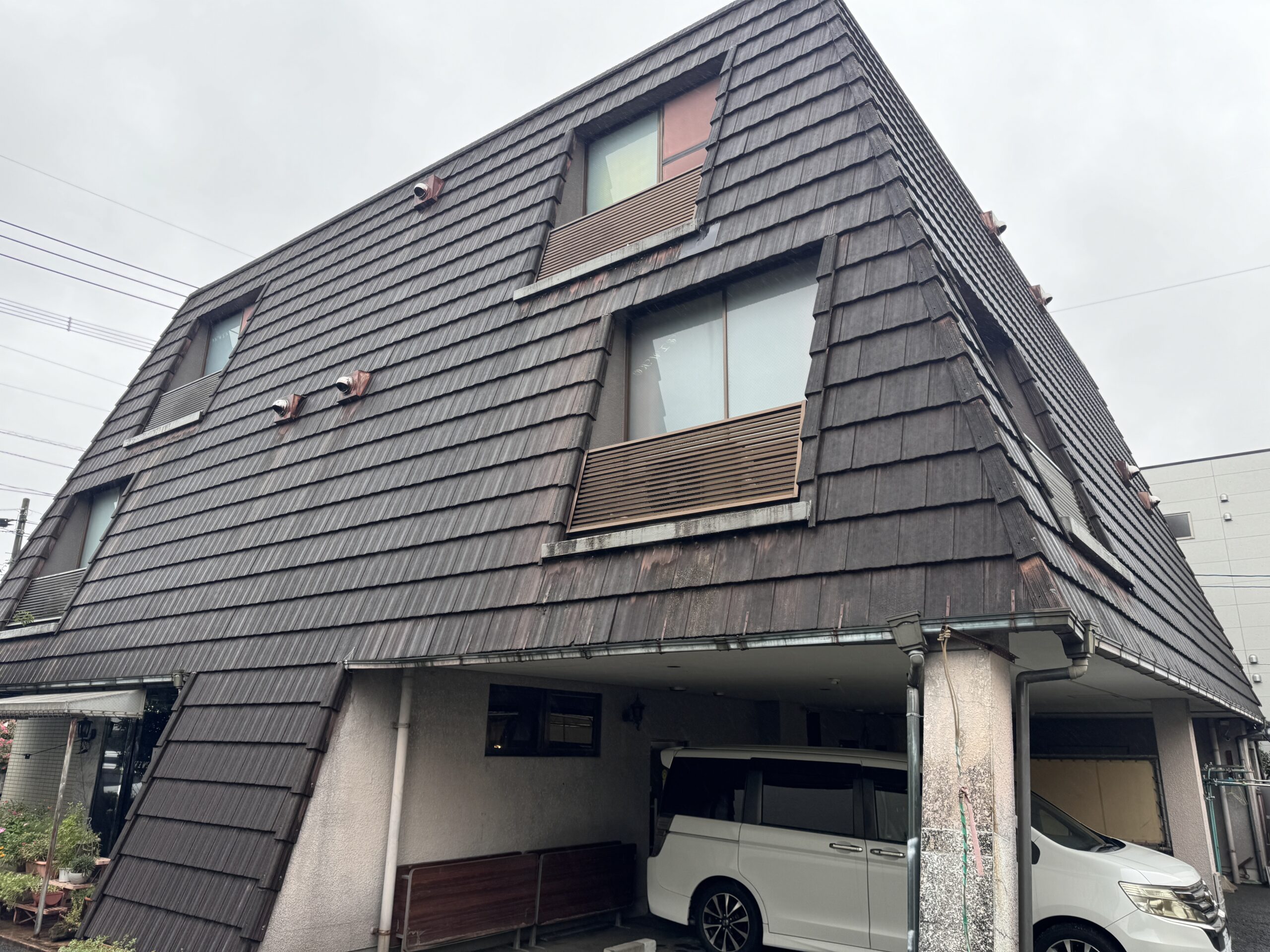 熊本市東区N様邸外壁塗装，施工前のお写真です