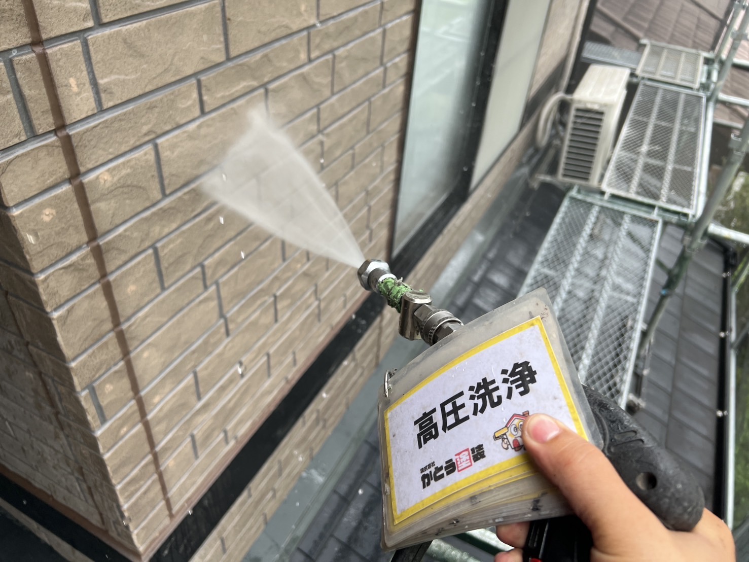 合志市F様邸外壁塗装，高圧洗浄をおこないました