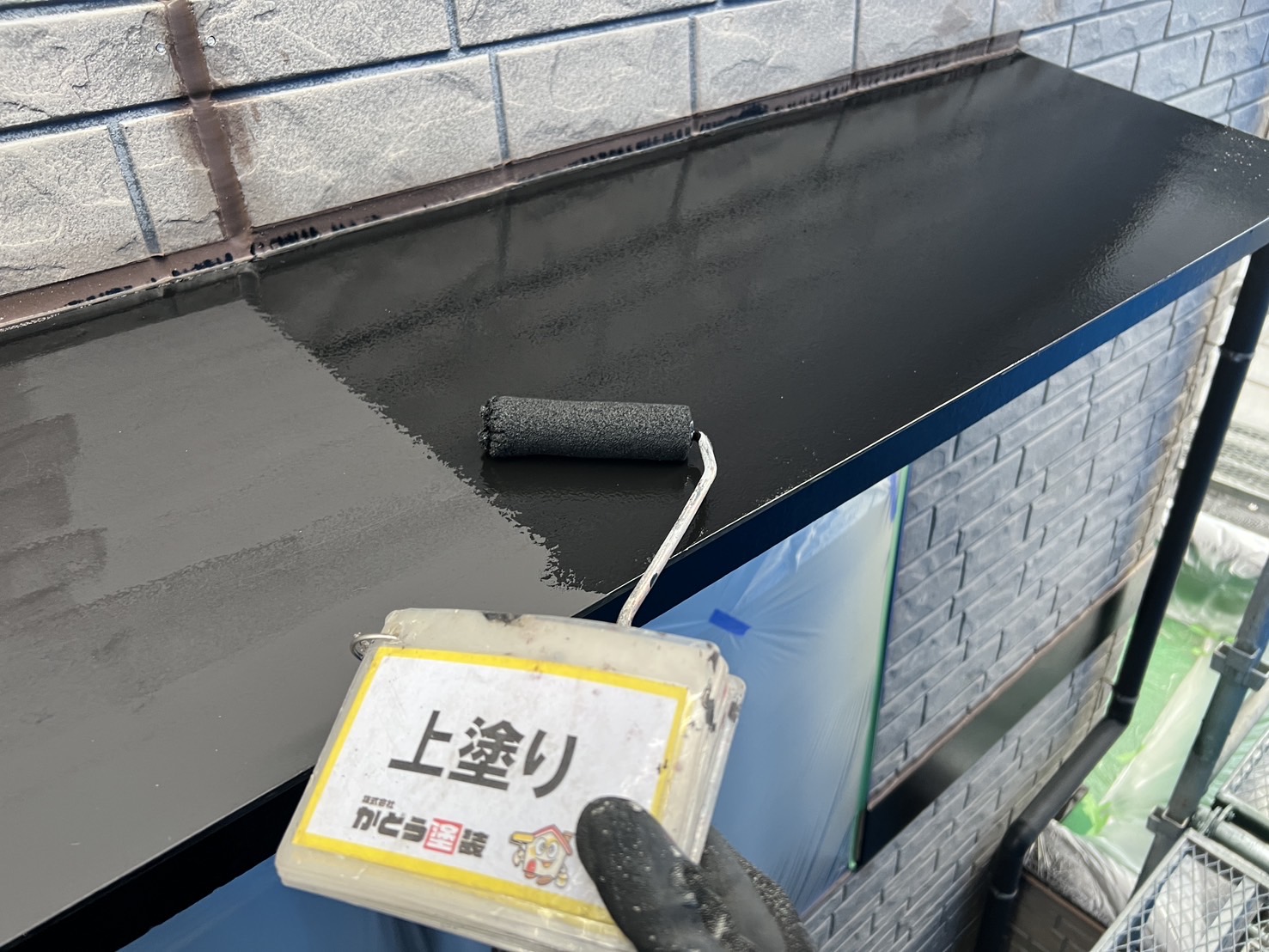 合志市F様邸外壁塗装，付帯部の塗装をおこないました