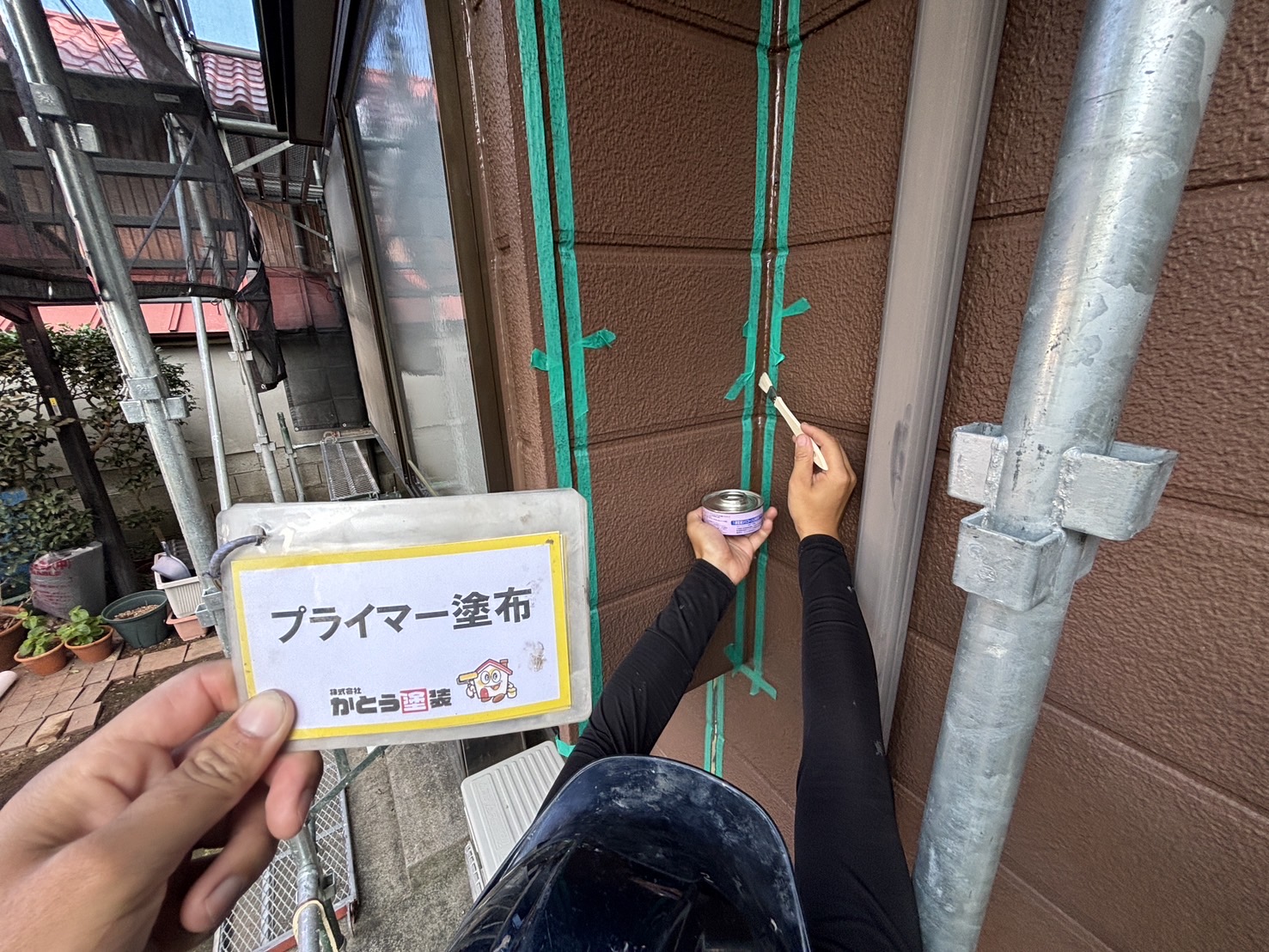 宇城市K様邸外壁塗装，シーリング工事をおこないました