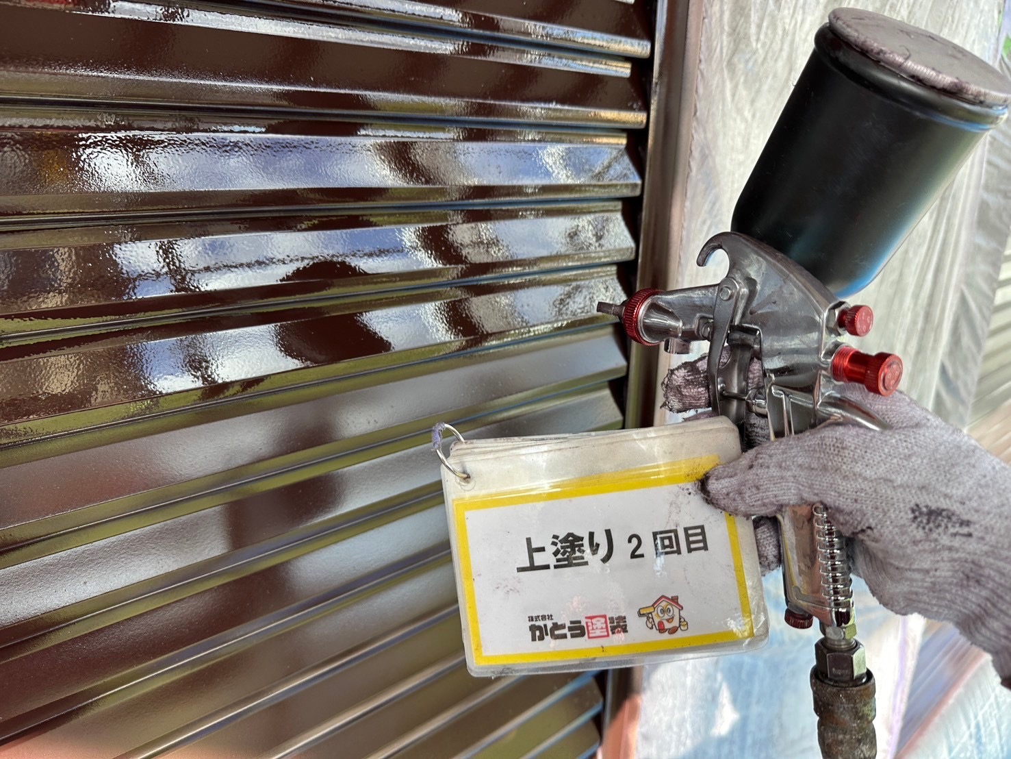 宇城市K様邸外壁塗装，付帯部の塗装をおこないました