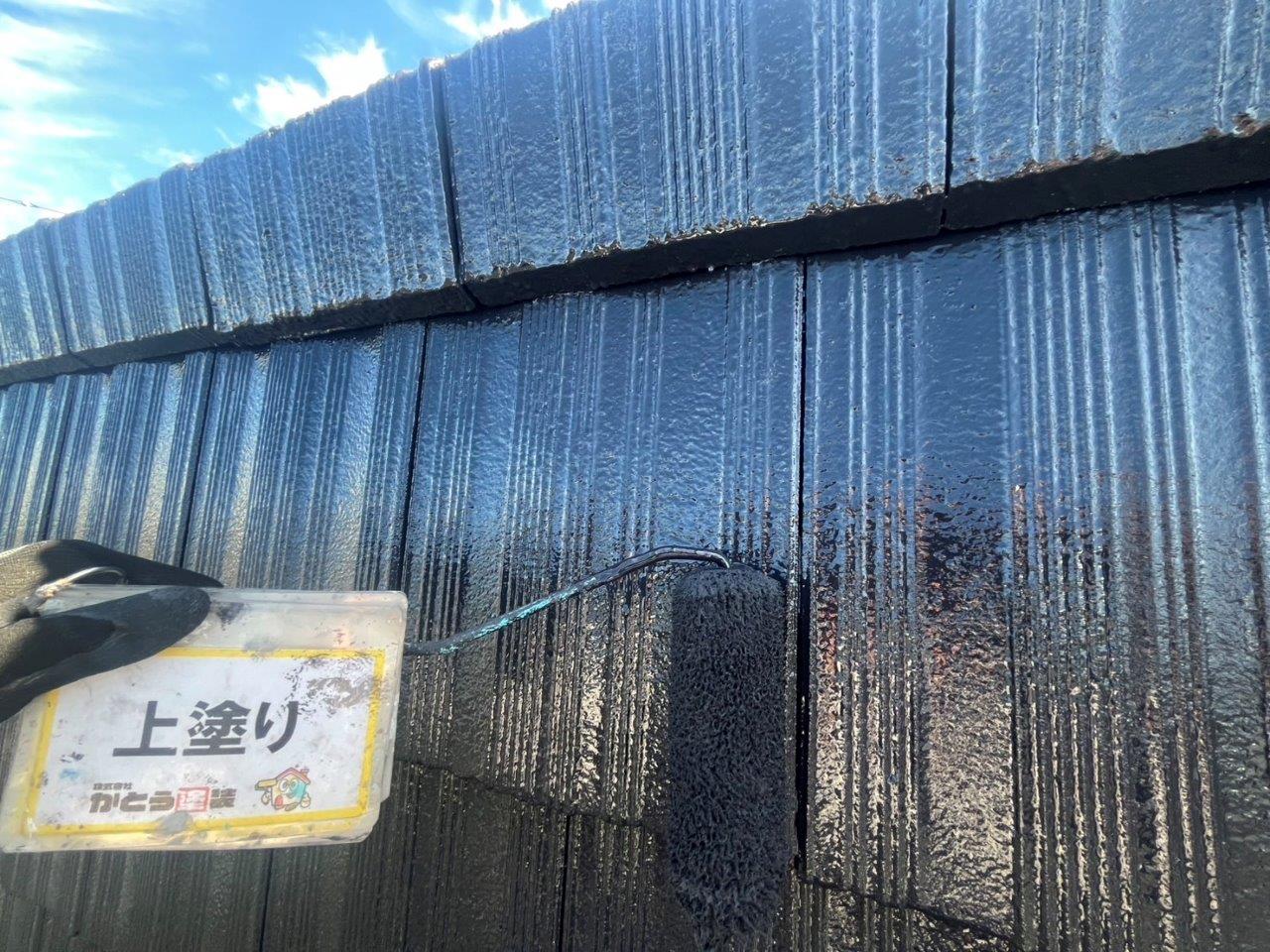 熊本市東区E様邸　外壁塗装　モニエル瓦塗装をおこないました
