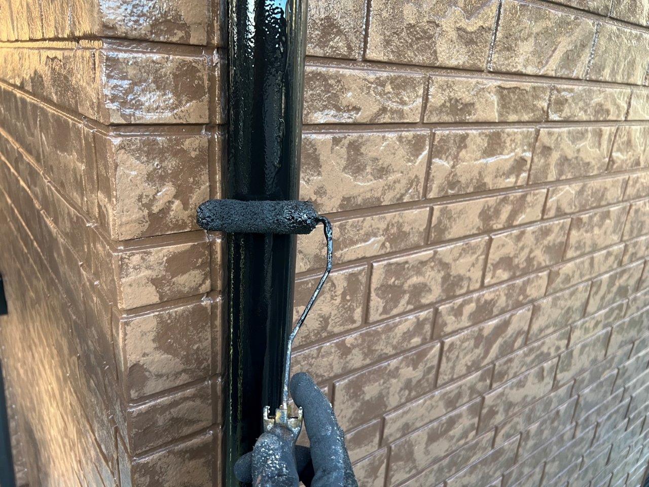 合志市F様邸外壁塗装，雨どい塗装などをおこないました