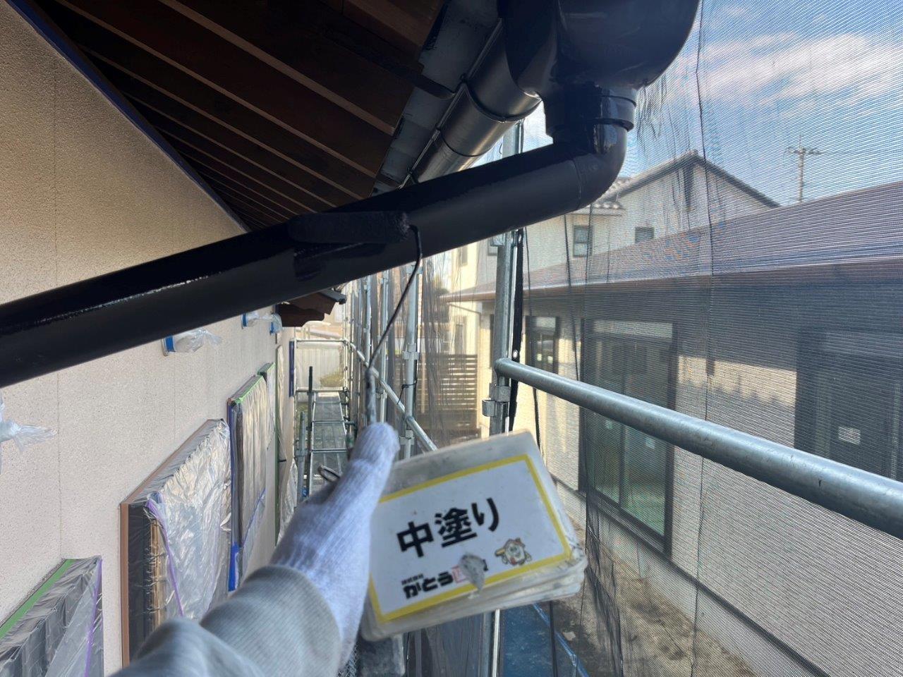 熊本市北区M様邸外壁塗装，付帯部の塗装をおこないました