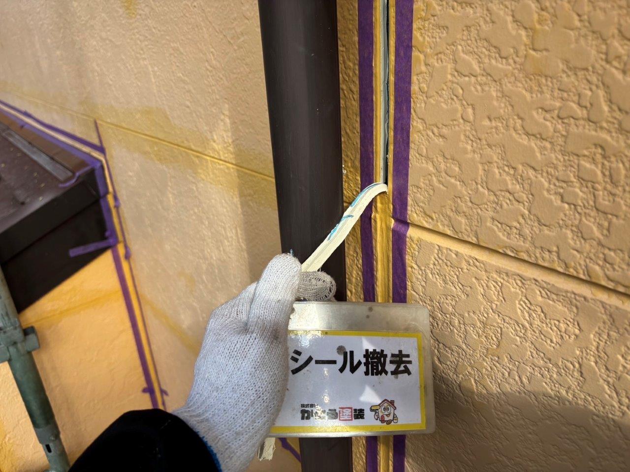 益城町G様邸外壁塗装，シーリング工事をおこないました